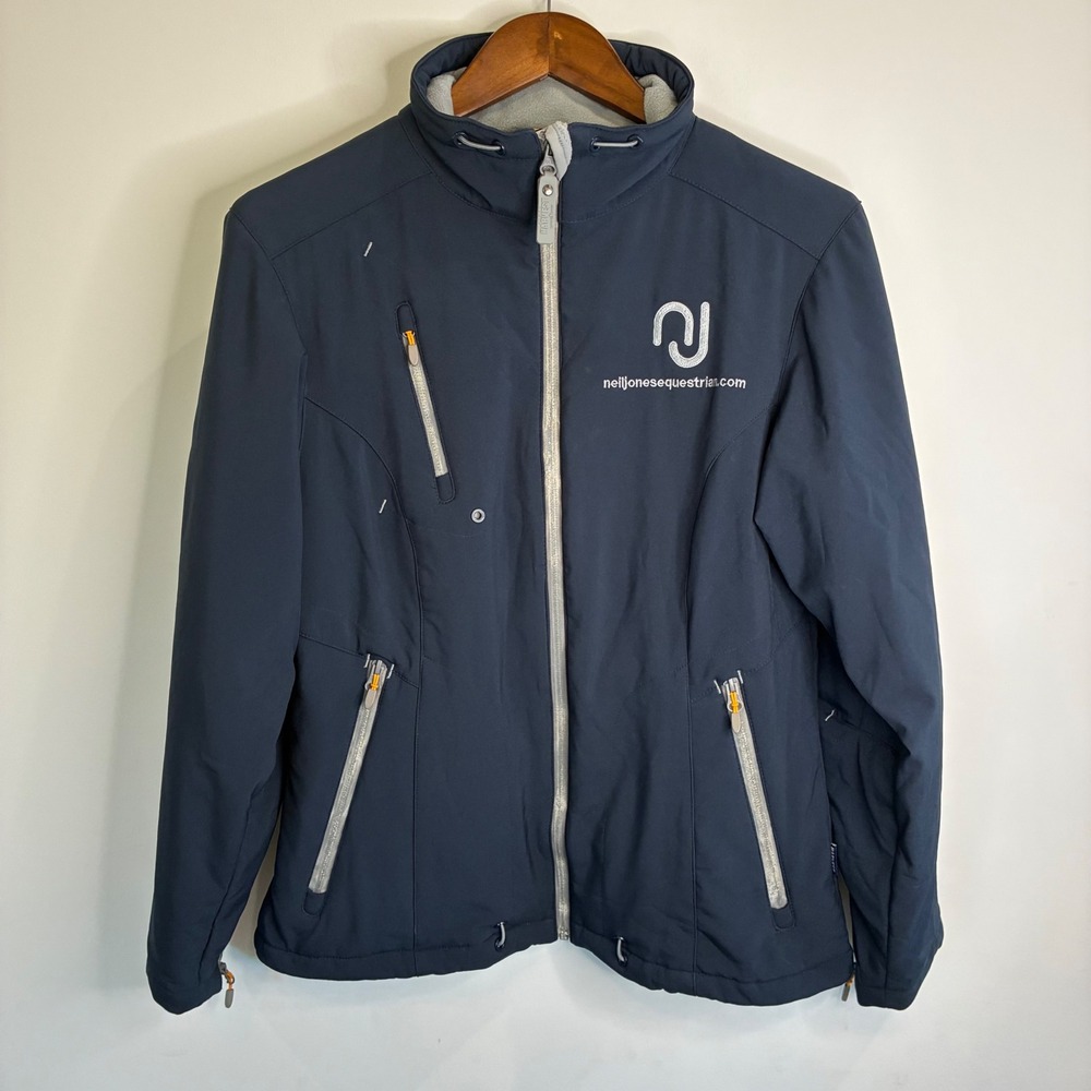 James Harvest Neil Jones Equestrian Softshell Jacket Navy Blue Mens Medium